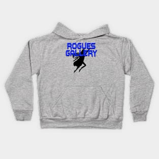 ROGUES GALLERY Female (Black Silhouette) Kids Hoodie